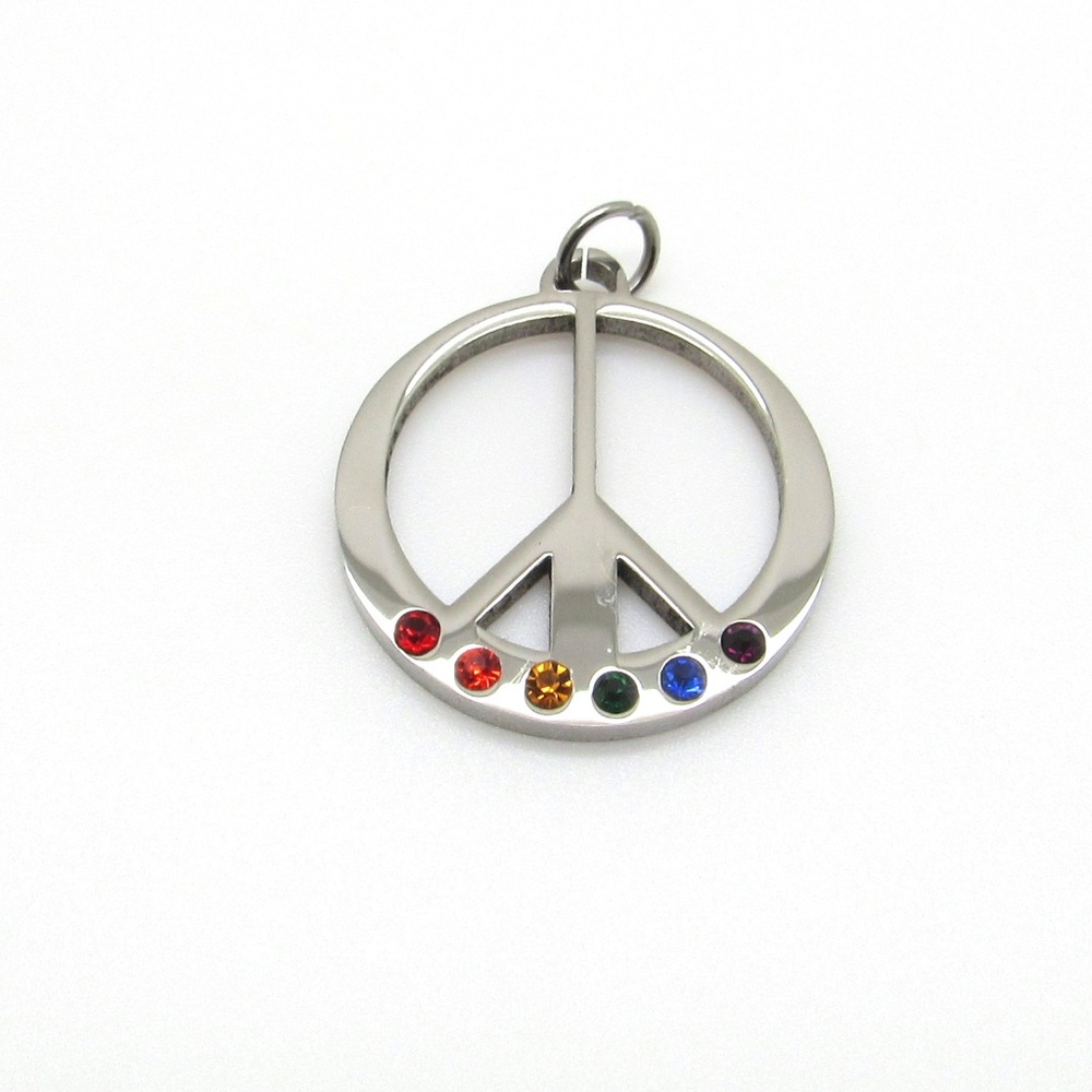 Stainless Steel   Rainbow Pendant